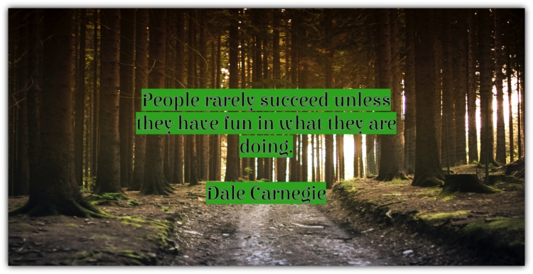 People rarely succeed unless they have fun in what they are doing. Dale Carnegie